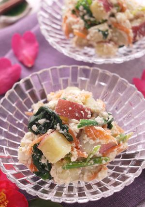 レンジで水切り＊簡単さつま芋の白和え-レシピのメイン写真