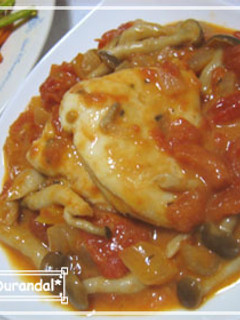 鶏ささみのトマトクリームソース❤-レシピのメイン写真