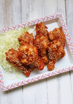 ピリ辛で美味しい！簡単♪辛旨チキン-レシピのメイン写真
