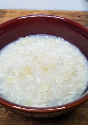 白菜の雑穀粥　離乳食にも-レシピのメイン写真