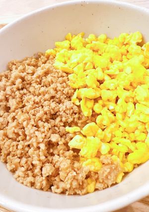 定番☆我が家のそぼろ丼-レシピのメイン写真