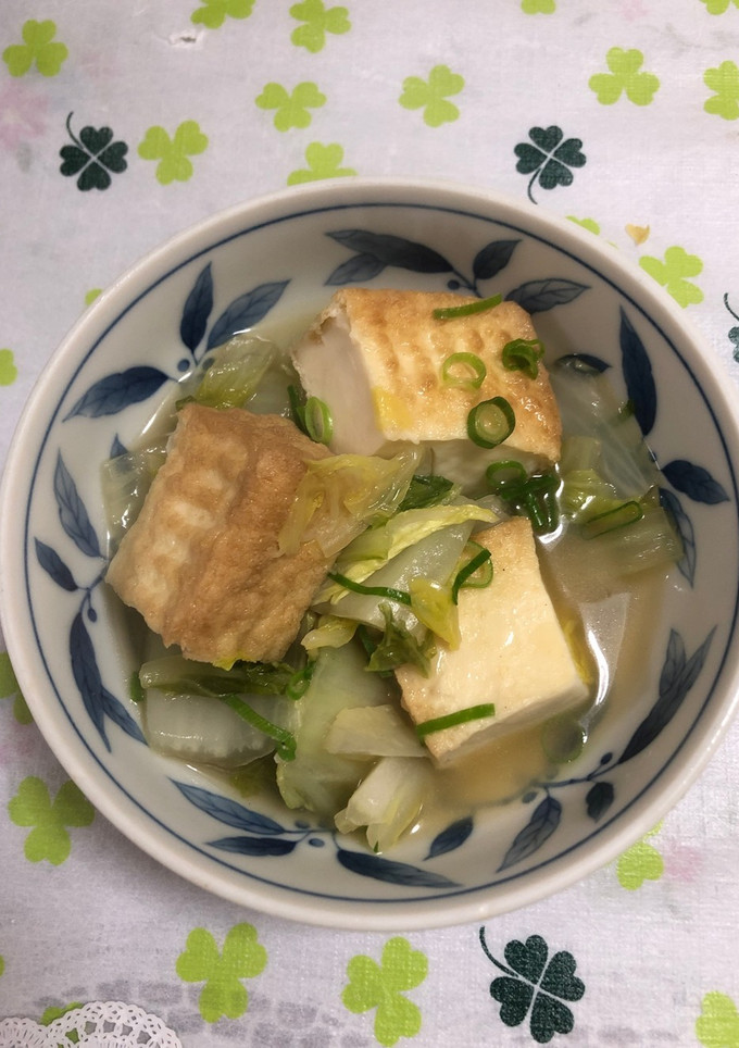 厚揚げと白菜のあっさり煮-レシピのメイン写真