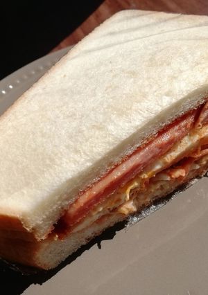 スパムでホットサンド*･オープンも-レシピのメイン写真