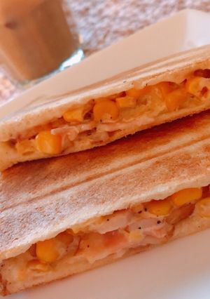 ベーコーンチーズホットサンド-レシピのメイン写真