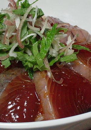 かつおの漬け丼-レシピのメイン写真