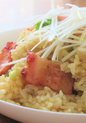 簡単！ベーコンとレタスのチャーハン-レシピのメイン写真