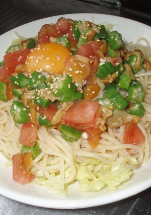 ネバネバさっぱりパスタ-レシピのメイン写真