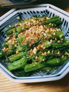 簡単大人な春菊の胡麻和え-レシピのメイン写真