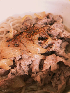 料理が苦手な人でもできる肉かけそば-レシピのメイン写真