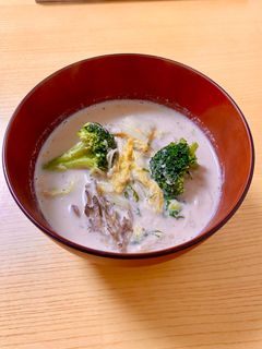 簡単!豆乳味噌きな粉スープ-レシピのメイン写真
