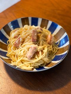 簡単カルボナーラ風スパゲティ-レシピのメイン写真