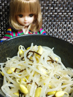 リカちゃん♡豆もやしの塩昆布和えꕤ콩나물-レシピのメイン写真