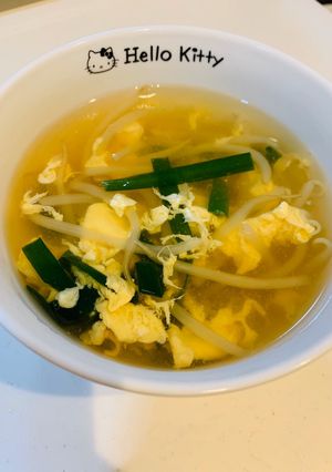 簡単!塩醤油のニラ玉スープ-レシピのメイン写真