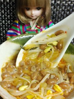 リカちゃん♡納豆キムチ鍋ꕤ*.゚-レシピのメイン写真