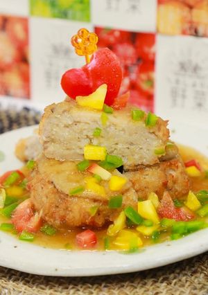 たっぷりレンコンのベジブロスあんかけ-レシピのメイン写真