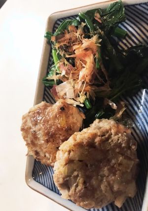 お手軽腎臓病食ーレンコン入りハンバーグ-レシピのメイン写真
