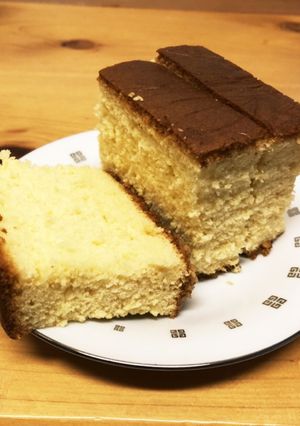 新聞紙型で作る♪カステラ-レシピのメイン写真