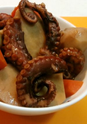 たこと八頭の梅コーラ煮-レシピのメイン写真