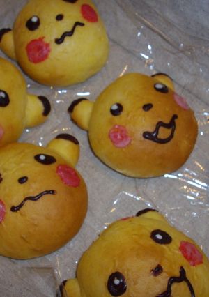レンジパンでピカチュー(✪ฺܫ✪ฺ)-レシピのメイン写真