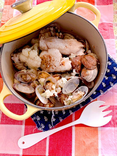 たら、あさりとカリフラワーの白ワイン煮-レシピのメイン写真