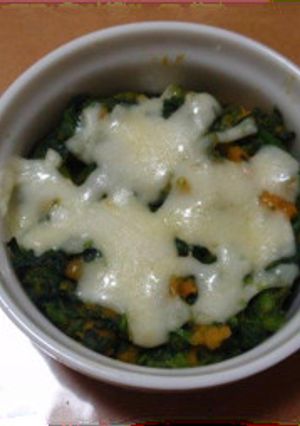 離乳食後期：ほうれん草かぼちゃグラタン-レシピのメイン写真