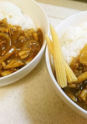 きのこカレー！市販ルーを頼って。-レシピのメイン写真