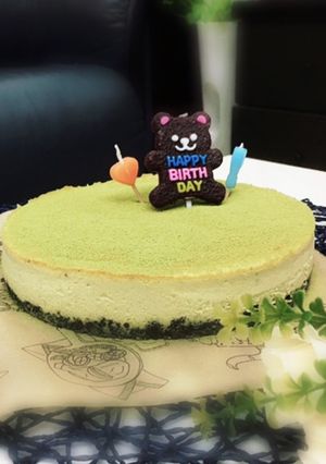 簡単♡濃厚抹茶ベイクドチーズケーキ♪-レシピのメイン写真