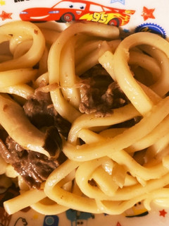ニンニクとめんつゆがよく合う焼きうどん-レシピのメイン写真