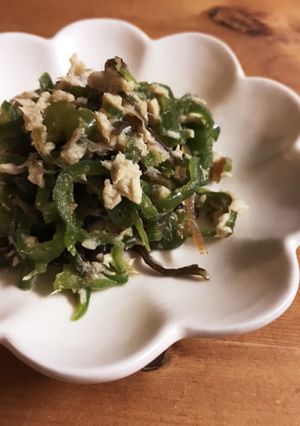 子供も食べる！ピーマン塩昆布-レシピのメイン写真