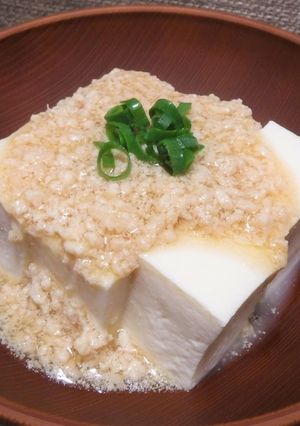 豆腐とひき肉の和風餡かけ-レシピのメイン写真