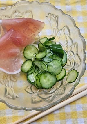 シンプル！きゅうりの酢のもの生ハム！-レシピのメイン写真