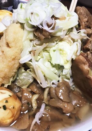 ラーメン二郎風　背脂　味玉　角煮ラーメン-レシピのメイン写真