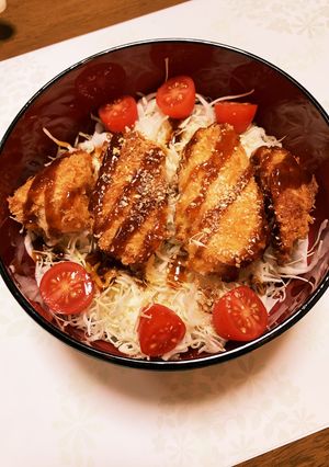 サラダチキンでソースカツ丼♡-レシピのメイン写真