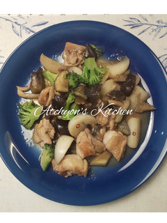 簡単!茄子と蕪と鶏肉のピリ辛炒め煮-レシピのメイン写真