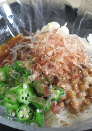 夏にぴったり★簡単ねばねばそうめん-レシピのメイン写真