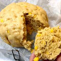 รูปของ ふわっふわ！すぐできるコーン蒸しパン