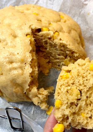 ふわっふわ！すぐできるコーン蒸しパン-レシピのメイン写真