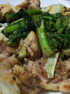 春野菜と鶏もも肉のマスタード炒め-レシピのメイン写真