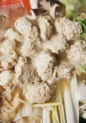 鶏団子の味噌鍋-レシピのメイン写真