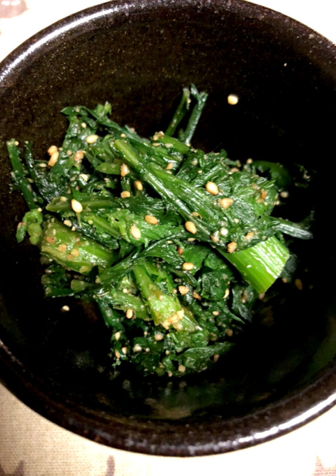 きのう何食べた1巻〜春菊のごまあえ-レシピのメイン写真