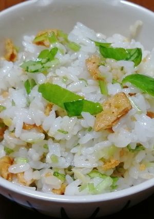 セリと瀬戸内レモンいか天で♪混ぜご飯-レシピのメイン写真