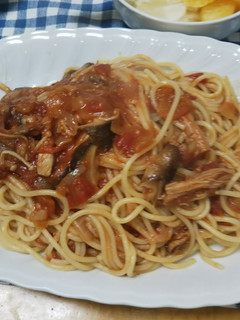 おでんリメイク トマトソース パスタ-レシピのメイン写真