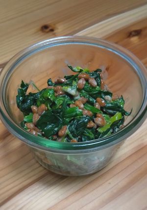 納豆とほうれん草のやみつきサラダ-レシピのメイン写真