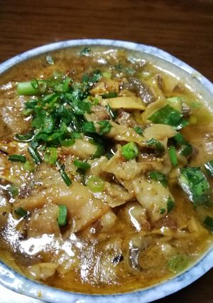 圧力鍋で冷凍筋の簡単土手鍋-レシピのメイン写真
