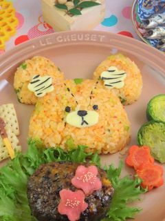 節分 簡単可愛い ハンバーグプレート-レシピのメイン写真