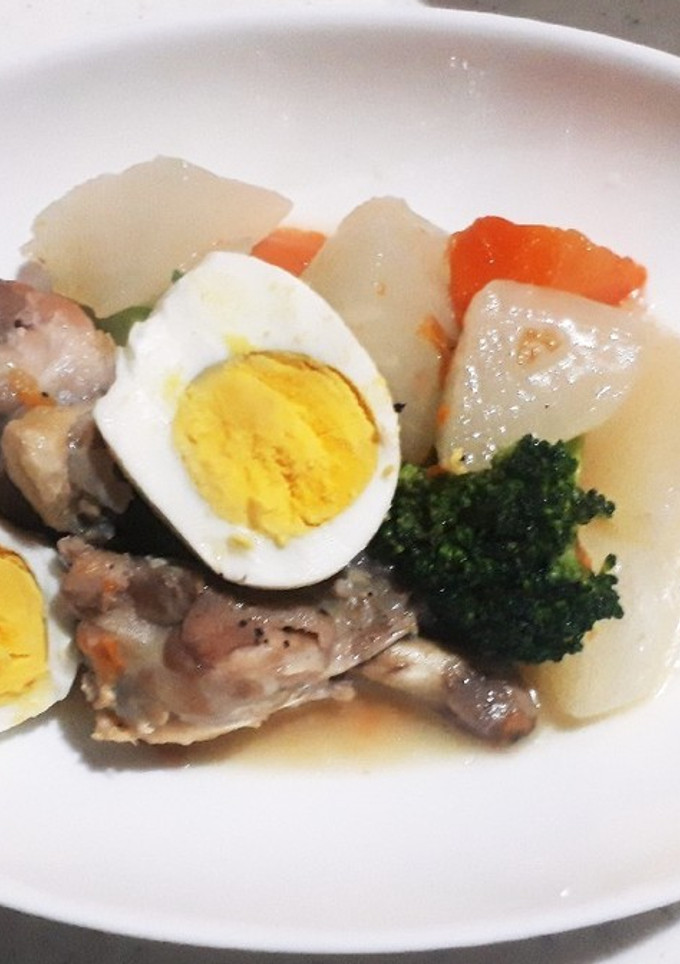 鶏手羽元と野菜の煮物-レシピのメイン写真