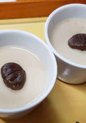 剥き甘栗で♪簡単濃厚♪マロンプリン♪-レシピのメイン写真