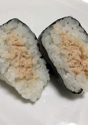 ツナおにぎり塩味(マヨネーズ無し)-レシピのメイン写真