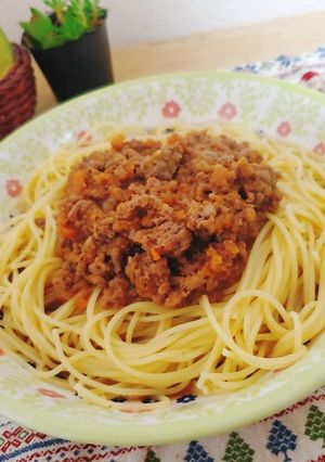 電子レンジで簡単本格的ボロネーゼ-レシピのメイン写真