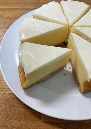 簡単だけど完璧ベイクドチーズケーキ*･-レシピのメイン写真